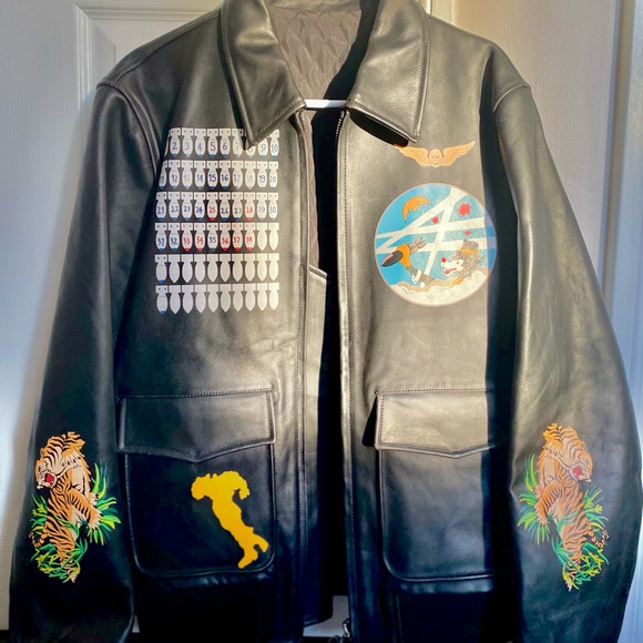 Off-White leather jacket - Picture 1 of 3
